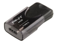 PNY Elite - USB flash-enhet - 64 GB - USB-C