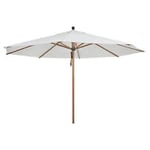 Brafab Paliano parasoll tyg vit/aluminium natur Ø350 cm