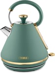 Tower Cavaletto  T10044JDE, 1.7L,  Pyramid Kettle, 3000W, Jade & Rose  Gold -New