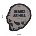 101 INC PVC Patch - Deadly As Hell (Färg: Grå)