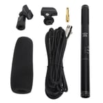 ABI Mini Microphone d'interview haute sensibilité noir Mini micro portable d'enregistrement filaire pour appareil photo En Stock