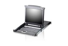 Aten Slideaway Cl5716m - Kvm-Konsol - 17" - Kan Monteras I Rack - 1280 X 1024 - 1U