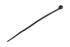 StarTech.com 4"(10cm) Cable Ties, 1/16"(2mm) wide, 7/8"(22mm) Bundle Diameter, 18lb(8kg) Tensile Strength, Nylon Self Locking Zip Ties with Curved Tip, 94V-2/UL Listed, 100 Pack, Black - Nylon 66 Plastic - TAA (CBMZT4B) - kabelbånd - TAA-kompatibel