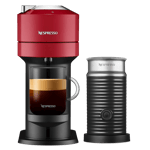 Nespresso Kaffemaskin - Vertuo Next Röd + Aeroccino 3 Mjölkskummare