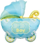 Godan Folieballong För Baby Shower Cart Baby Pojke Blå Godan