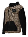 FCK Logo Brown Leopard Premium Zip Hoodie