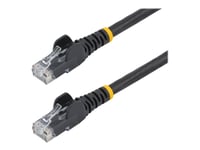 Startech.Com Cat5e Ethernet Patchkabel Med Hakfria Rj45-Kontakter - 10 M, Svart - Patch-Kabel - Rj-45 (Hane) Till Rj-45 (Hane) - 10 M - Utp - Cat 5E - Hakfri - Svart