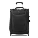 Travelpro Maxlite 5 Softside Expandable Upright 2 Wheel Carry on Luggage, Lightweight Suitcase, Men and Women, Black, Carry On 20-Inch