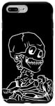 Coque pour iPhone 7 Plus/8 Plus Van Gogh Line Art, Tête de squelette