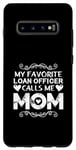 Coque pour Galaxy S10+ L'agent de prêt préféré m'appelle maman fête des mères fière maman