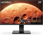 Ecran PC Gaming - KOORUI S01 - 21.45" FHD - Dalle VA- 100 Hz - 4 ms - 1xHDMI 1.4,1xVGA - Deux Haut Parleurs