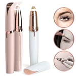 Electric Eyebrow Hair Remover Epilator Led Beuty Trimmer Gold