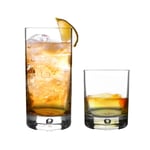 Bormioli Rocco 12 Piece Barglass Glassware Set Highball Whisky Water Clear