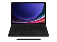 Samsung Ef-Dx725 - Tangentbord Och Foliefodral (Bokomslag) - Ai-Nyckel - Med Pekplatta - Trådlös - Pogo Pin, Bluetooth - Svart Tangentbord, Svart Fodral - För Galaxy Tab S9, Tab S9 Fe