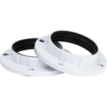 Gelia 4079790322 Skärmring E14, vit, 2-pack