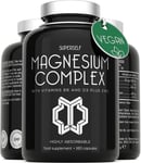 Magnesium Citrate Supplement with Zinc, Vitamin B6 and D3 - High Strength 180 C