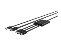 Belkin Multiport to HDMI Digital AV Adapter - Adapterkabel - HDMI, Mini DisplayPort, 24 pin USB-C hann til HDMI, USB (kun strøm) hann - 2.4 m - 4K-støtte