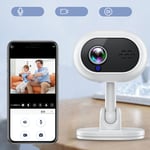 (White) Home Security Camera 1080P Wireless WiFi Security Camera 360°