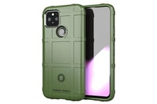 Neway Coque et étui téléphone mobile souple neway pour google pixel 5 armée verte avec protection d'écran en verre trempé
