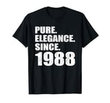 Birthday 1988 Year Vintage Pure Elegance Men Women T-Shirt