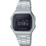 Casio Silver Unisexs Digital Watch Casio Retro A168WEM-1EF