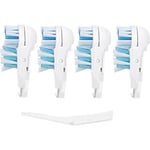 Känsliga utbyteshuvuden för elektriska tandborstar (4-pack) Dubbla rengörande roterande set kompatibla med Braun Oral B Cross Action Power