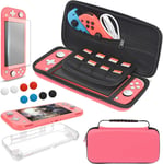 Étui De Transport Portable Pour Sac De Voyage, Protecteur Compatible Avec Nintendo Switch Lite (Rose)