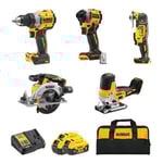 DEWALT DCK502P3 VERKTØYSETT 18V 5AH 5PK