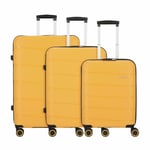 American Tourister air move 4 roulettes Set de valises 3 pièces sunset yellow (144205-1843)