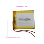 3.7V 550mAh Polymer Lipo Battery 284347 For GPS Camera DashCam Bluetooth Speaker