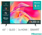 Hisense 65E7KQTUK 65 Inch QLED 4K Ultra HD Smart TV UHD Quad Core Processor UK