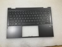 For HP Pavilion X360 14-DW 14T-DW M01302-BG1 L96528-BG1 Swiss Palmrest Keyboard