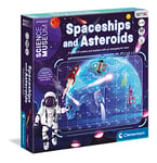 Clementoni - 61537 - Science Museum - Spaceships And Asteroids - Board Games For 6 Years Olds And Older, Family Games For Teens And Adults, 2-6 Players, Card Games, Fun Challenges, English Version