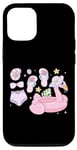 iPhone 12/12 Pro Flamingo Floatie Beach Summer Vibes Palm Trees Tropical Case
