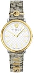 Versace VE8104422 V Circle Hvid/Læder Ø38 mm