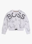 BOSS Kids' Cropped Sweatshirt, White