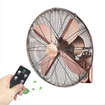 HLILY Wall Mount Fans,retro Metal Cooling Wall Fan,remote Control 90 Degree Oscillating Fan,50W Industrial Heavy-Duty Electric Fan,3 Speed,40cm/16in,45cm/18in