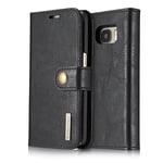 DG.MING Samsung Galaxy S7 Plånboksfodral med avtagbart skal, Black
