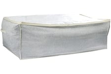 MSV Housse Sac de Rangement aéré pour Couette Gris