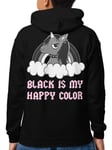 Black Is My Happy Color Junior Hoodie