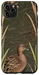 iPhone 11 Pro Max Cool Pattern Of Duck In Cattail And Water Reed Case