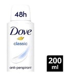 Dove Classic with  moisturising cream Anti-perspirant Deodorant Spray for 48 hours of protection 200ml