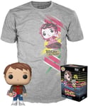 Back to the Future POP  Tee Box Marty Exclusive LARGE