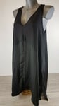River Island Ladies Black V Neck  Dress / Tunic Top Oversize UK 12 Medium B152-2