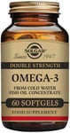 Solgar Omega-3 Double Strength Softgels - Pack of 60 - For a Healthy Heart, Bra