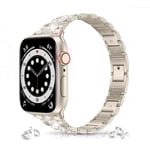 Stjärnljus Apple Band 38mm 40mm 41mm Serie 8 7 6 5 4 3 2 1 SE Dam