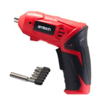 Amtech V6600 Cordless Electric Screwdriver, LED Light, 1300 mAh Li-ion Battery, Micro USB Charging Lead