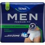 TENA Men Pants Level 4 Premium Fit Underwear Size Large 1 x Pack Of 8 Pants 