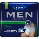 TENA Men Pants Level 4 Premium Fit Underwear Size Large 1 x Pack Of 8 Pants