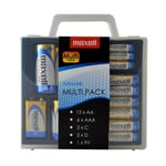 Maxell Alkaline Batterier Multi-pack, Aa/aaa/c/d/9v